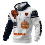 Chicago Bears Waffle Pullover Hoodie Customize Your Name