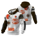 Cleveland Browns Waffle Pullover Hoodie Customize Your Name