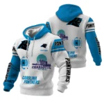 Carolina Panthers Waffle Pullover Hoodie Customize Your Name
