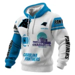 Carolina Panthers Waffle Pullover Hoodie Customize Your Name