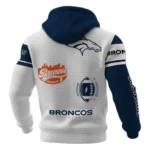 Denver Broncos Waffle Pullover Hoodie Customize Your Name