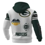 Green Bay Packers Waffle Pullover Hoodie Customize Your Name
