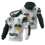 Green Bay Packers Waffle Pullover Hoodie Customize Your Name