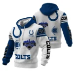 Indianapolis Colts Waffle Pullover Hoodie Customize Your Name