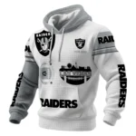 Las Vegas Raiders Waffle Pullover Hoodie Customize Your Name