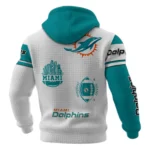Miami Dolphins Waffle Pullover Hoodie Customize Your Name