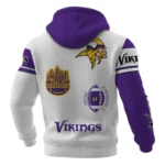 Minnesota Vikings Waffle Pullover Hoodie Customize Your Name