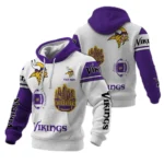 Minnesota Vikings Waffle Pullover Hoodie Customize Your Name