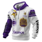 Minnesota Vikings Waffle Pullover Hoodie Customize Your Name