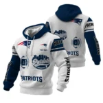 New England Patriots Waffle Pullover Hoodie Customize Your Name