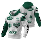 New York Jets Waffle Pullover Hoodie Customize Your Name