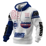 New York Giants Waffle Pullover Hoodie Customize Your Name