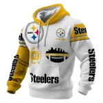 Pittsburgh Steelers Waffle Pullover Hoodie Customize Your Name