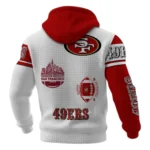 San Francisco 49ers Waffle Pullover Hoodie Customize Your Name