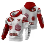 San Francisco 49ers Waffle Pullover Hoodie Customize Your Name