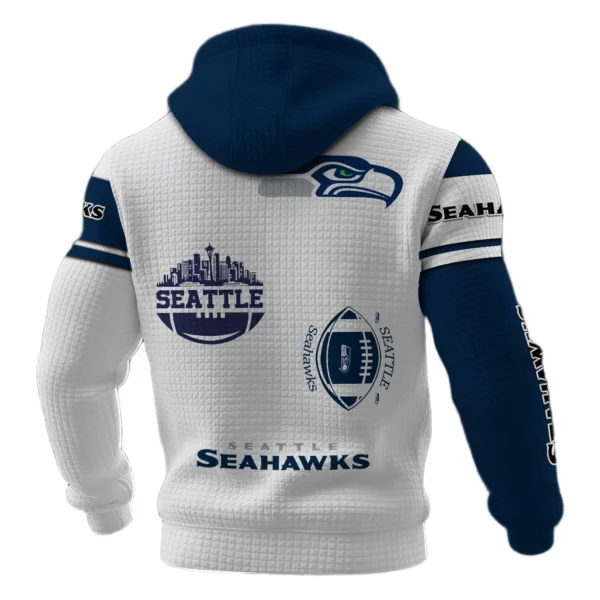 Seattle Seahawks Waffle Pullover Hoodie Customize Your Name
