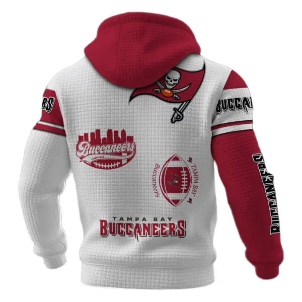 Tampa Bay Buccaneers Waffle Pullover Hoodie Customize Your Name
