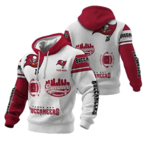 Tampa Bay Buccaneers Waffle Pullover Hoodie Customize Your Name