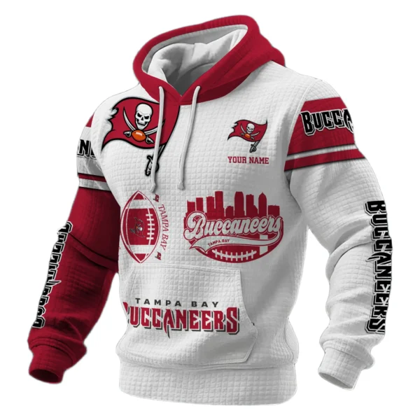 Tampa Bay Buccaneers Waffle Pullover Hoodie Customize Your Name