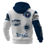 Tennessee Titans Waffle Pullover Hoodie Customize Your Name