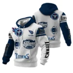 Tennessee Titans Waffle Pullover Hoodie Customize Your Name