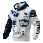 Tennessee Titans Waffle Pullover Hoodie Customize Your Name
