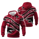 Atlanta Falcons Waffle Pullover Hoodie Personalize Your Name