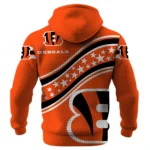 Cincinnati Bengals Waffle Pullover Hoodie Personalize Your Name