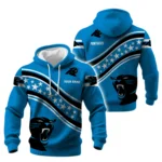 Carolina Panthers Waffle Pullover Hoodie Personalize Your Name