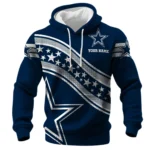 Dallas Cowboys Waffle Pullover Hoodie Personalize Your Name