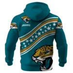 Jacksonville Jaguars Waffle Pullover Hoodie Personalize Your Name