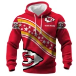 Kansas City Chiefs Waffle Pullover Hoodie Personalize Your Name