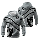 Las Vegas Raiders Waffle Pullover Hoodie Personalize Your Name