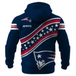 New England Patriots Waffle Pullover Hoodie Personalize Your Name