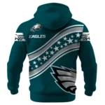 Philadelphia Eagles Waffle Pullover Hoodie Personalize Your Name