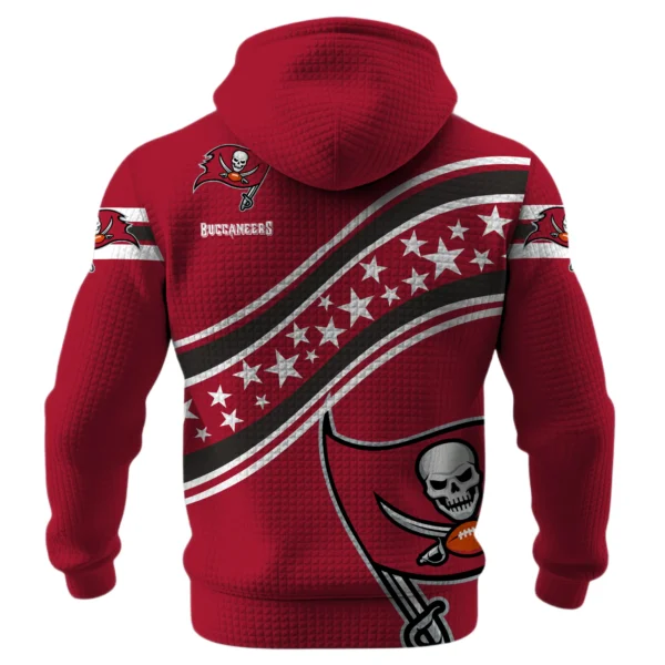 Tampa Bay Buccaneers Waffle Pullover Hoodie Personalize Your Name