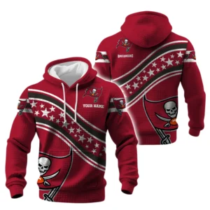 Tampa Bay Buccaneers Waffle Pullover Hoodie Personalize Your Name