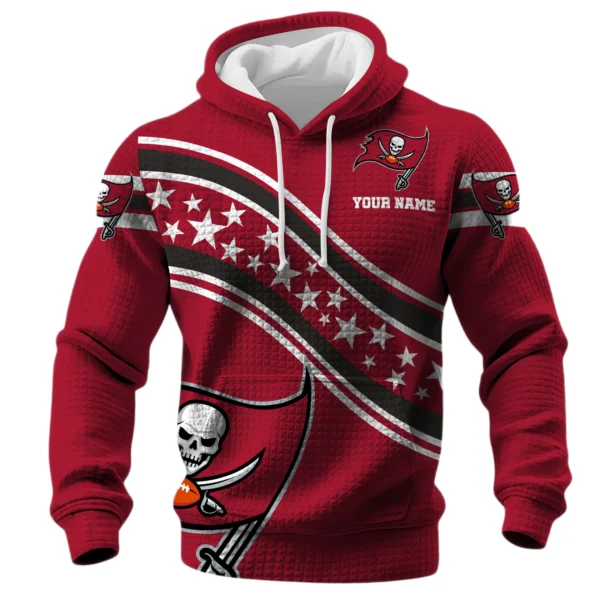 Tampa Bay Buccaneers Waffle Pullover Hoodie Personalize Your Name