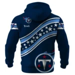 Tennessee Titans Waffle Pullover Hoodie Personalize Your Name