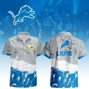 Detroit Lions Hawaiian Shirt 2026 Limited Custom Your Name