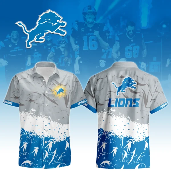 Detroit Lions Hawaiian Shirt 2026 Limited Custom Your Name