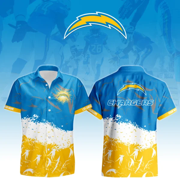 Los Angeles Chargers Hawaiian Shirt 2026 Limited Custom Your Name