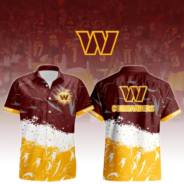 Washington Commanders Hawaiian Shirt 2026 Limited Custom Your Name