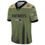New England Patriots x US Marine Corps 250th Anniversary V-Neck Short Sleeve Jersey 3D Limited 2026 Custom Your Name