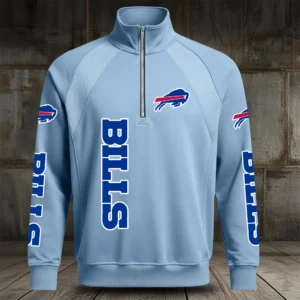 Buffalo Bills Half Zip Hoodie Stand Collar New 2026 Limited