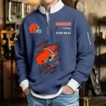 Cleveland Browns Waffle Sweatshirt Quarter-Zip Stand Collar 2026 Limited Personalize Name