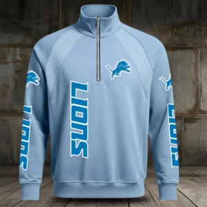 Detroit Lions Half Zip Hoodie Stand Collar New 2026 Limited