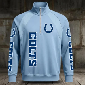 Indianapolis Colts Half Zip Hoodie Stand Collar New 2026 Limited
