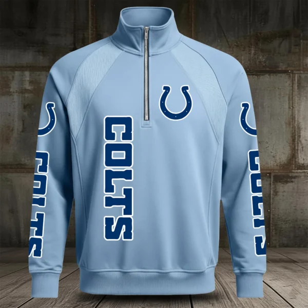 Indianapolis Colts Half Zip Hoodie Stand Collar New 2026 Limited