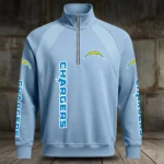 Los Angeles Chargers Half Zip Hoodie Stand Collar New 2026 Limited